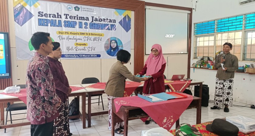 Sertijab Kepala SMP N 2 Girimulyo_